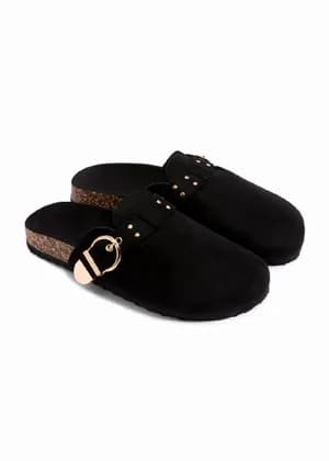 PAPAYA buckle closed toe sandals