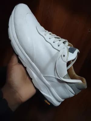 Vibram Leather White Sneakers Size 42