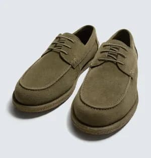 Zara Casual leather deck shoes