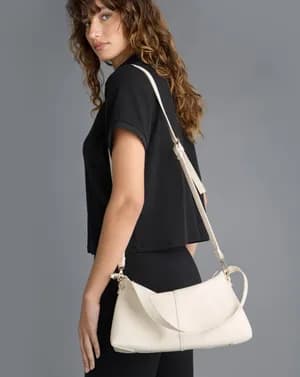 MAX plain crossbody bag with pouch
