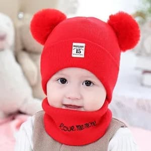 baby hat and scarf (ኮፍያ እና ሰከርቭ)