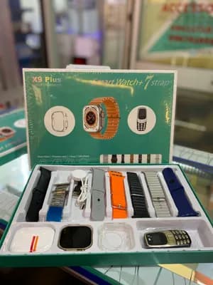 X9 Plus Smart Watch 7 Straps