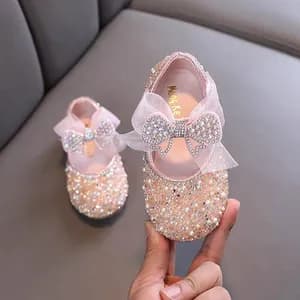 Girls pearl decor princess sandals