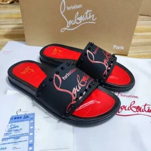 Christian Louboutin Loubi Flip Spikes slides