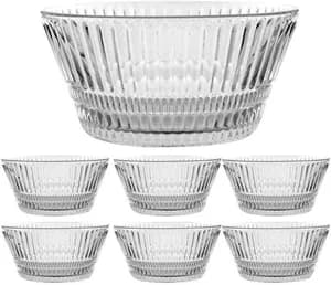7-Piece Ice Cream Fruit Glass Cup Set