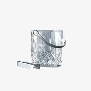 Glass Ice Bucket with Tongs