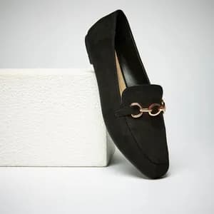 MAX metal accent ballerina flat