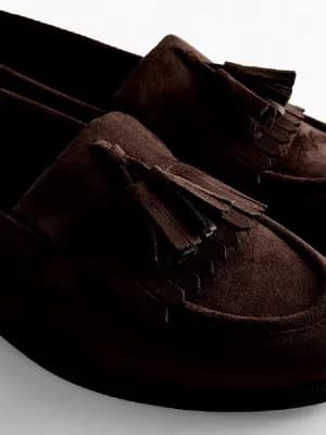 Primark Faux Suede Fringe Loafers