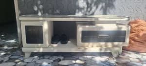 TV Stand Cabinet with Broken Glass