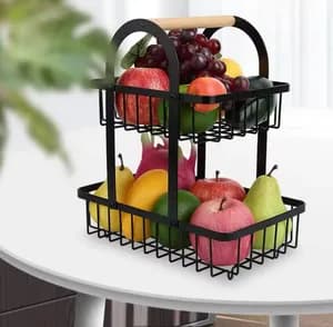 2-Tier Fruit Storage Rack