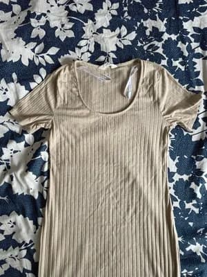 Primark Beige Bodycon Maxi Dress