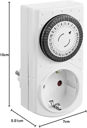 Daily timer mechanical socket