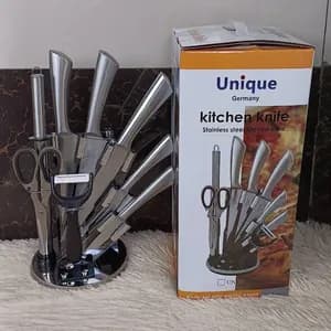 Unique Kitchen Knife Set with Stand