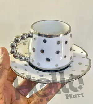 Coffee Cups Set of 6 with Saucers
