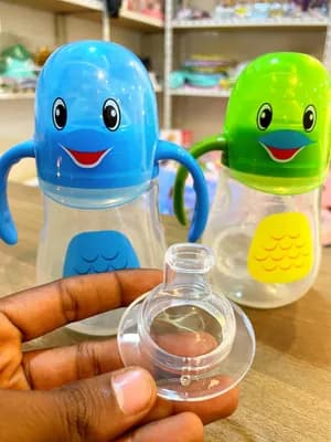 2-in-1 Baby Feeding Bottle with Sippy Cup
