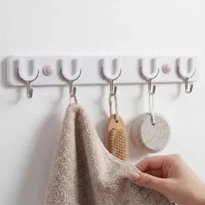 6-Hook Multi-Purpose Wall Hooks