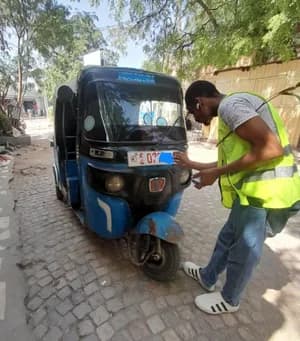 Bajaj Three-Wheeler Ready for Work