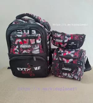 Glossy bird 3pcs set school bag