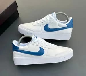 Nike Court Shot White Blue Men's Shoes