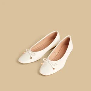 MAX bow detail ballerina shoe