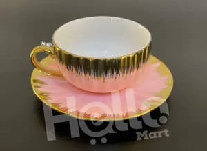 Pink Gold Coffee Cup Set 6 Pieces