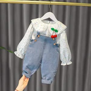 Babygirl Overall and Shirt Set