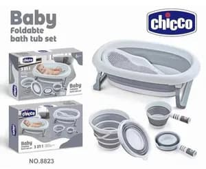 CHICCO 4-in-1 Foldable Baby Bath Tub Set
