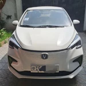 2024 White Hatchback Car