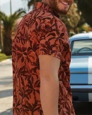 H&M Linen Blend Hawaii Shirt Size L