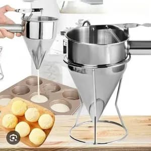 Premium Stainless Steel Pancake & Cupcake Batter Dispenser with Stand