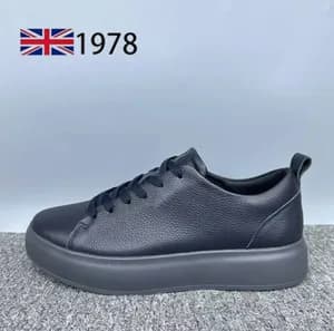 Genuine Leather Casual Sneakers