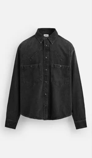 Zara Denim Over-Shirt for Men