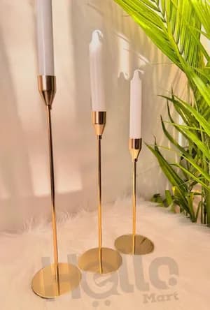 Gold Candle Holder Set