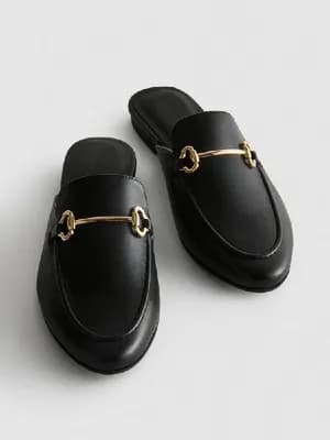 Primark Faux Leather Snaffle Bit Mule Loafers