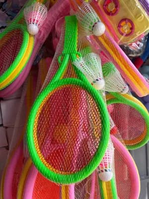 Table tennis racket and one small ball for kids
