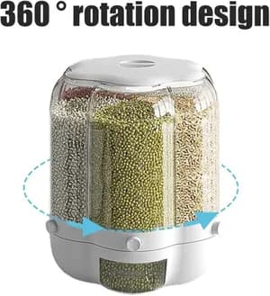 360° Rotating Grain Storage Dispenser
