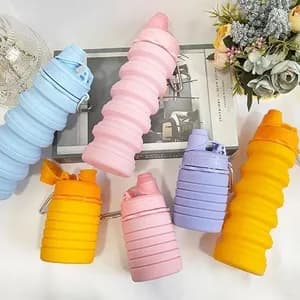 Foldable Silicone Water Bottle 500ml