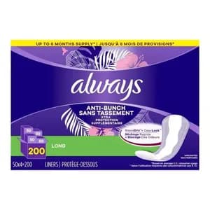 Always Anti-Bunch Xtra Protection Liners Long