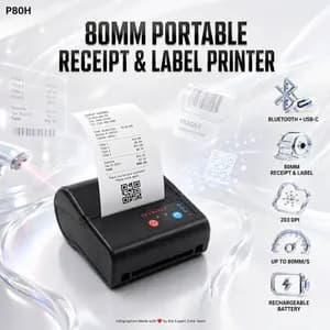 P80 Receipt Label POS Printer