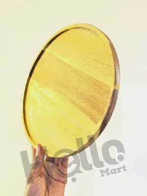 Wooden Round Service Tray