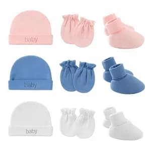 Newborn Baby Hat Gloves Socks Set