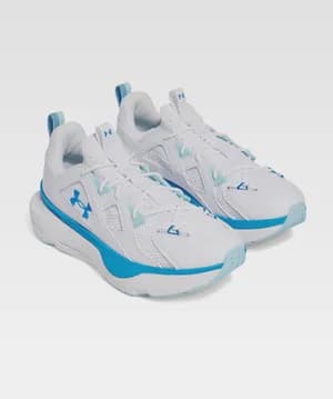 Under Armour White Blue Sneakers