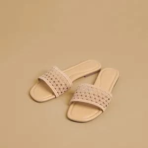 Max Cutout Detail Slip-On Sandals 37