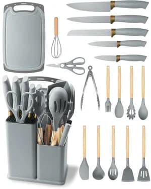 19-Piece Kitchen Utensil Knife Set