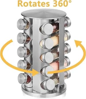 Selvel revolving spice rack organizer