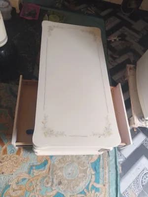 White Coffee Table with Drawers