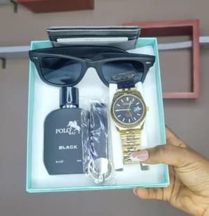 Polo-Air Mens Black Gift Set