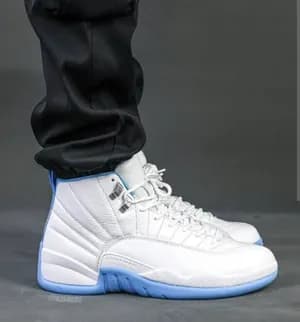 Air Jordan 12 white/metallic metallic silver