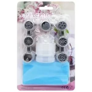 7pcs cake decorating tools and pastry bag