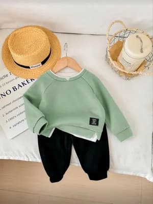 Unisex warm top and pant set